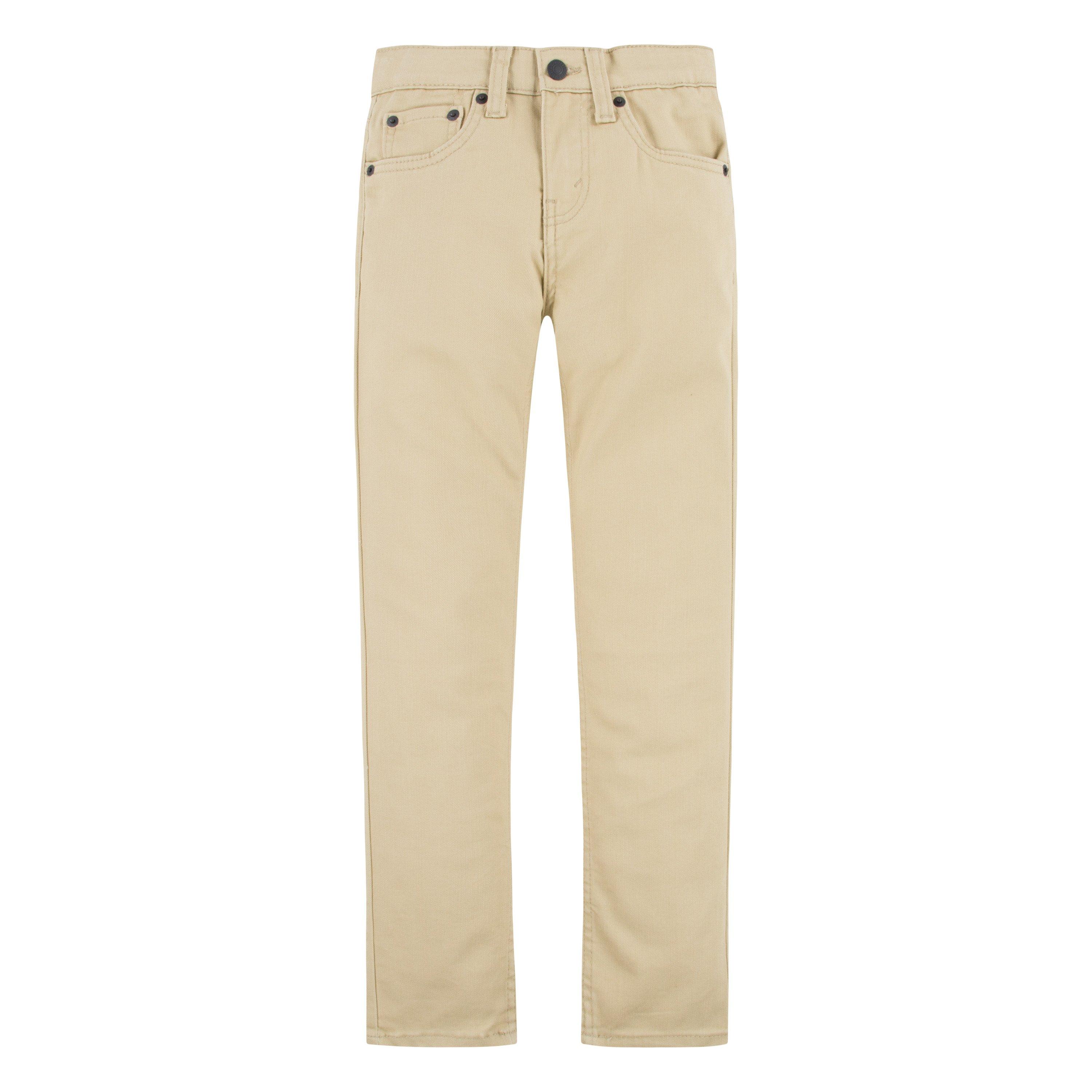 Levi's 510 Eco Performance Skinny Fit Lt Wash Big Boys' Denim Jeans - Pale Khaki - PALE KHAKI